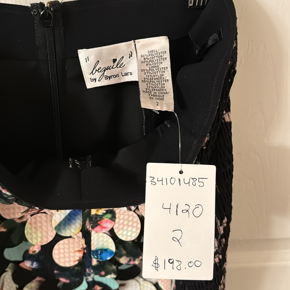 Anthropologie Byron Lars Paillete Pencil skirt, size 2 NWOT - Picture 4 of 4